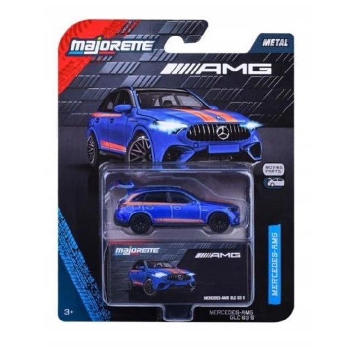 Количка Majorette Mercedes-AMG GLC 63 S синя 7.5см