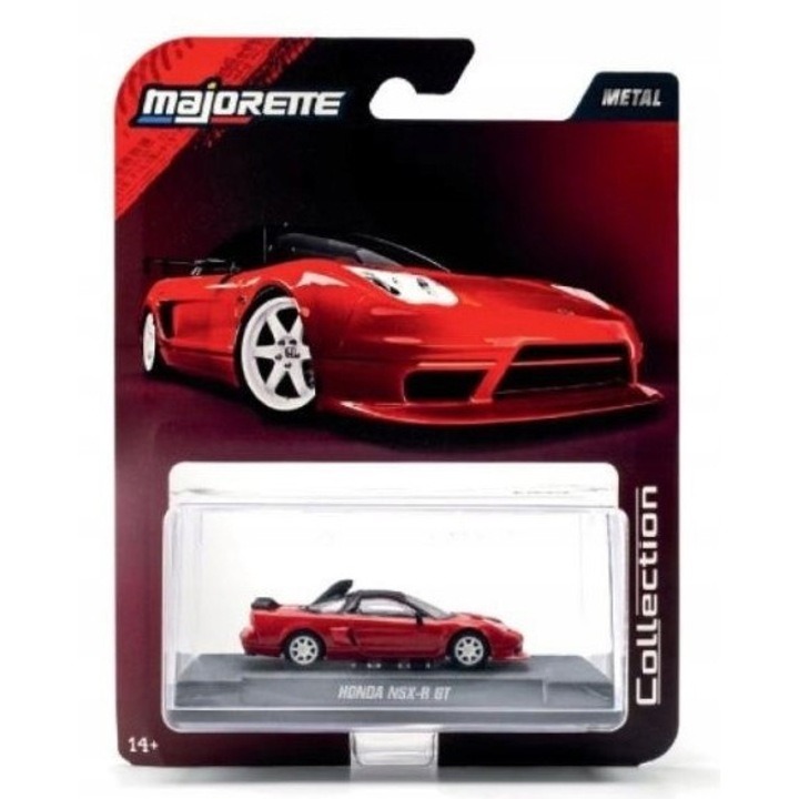 Majorette Honda NSX-R GT 1995 gyűjteményes modellautó vitrinben