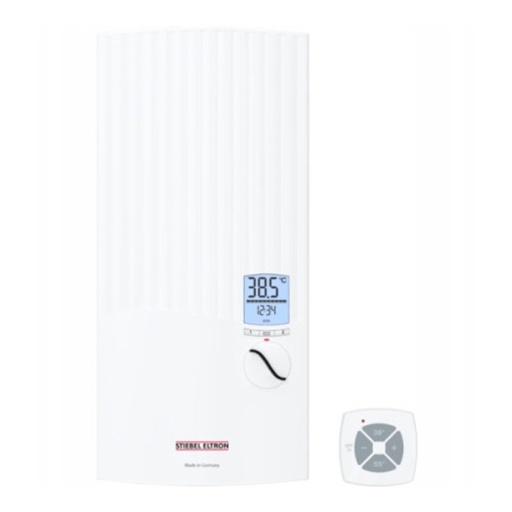 Stiebel Eltron PER 18/21/24 elektronikus átfolyós vízmelegítő távirányítóval, fehér 48.5x22.6x9.3cm