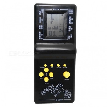 Joc Tetris Clasic cu Diferite Jocuri, Alimentare pe Baterii, Culoare Negru Joc Tetris Clasic cu Diferite Jocuri, Alimentare pe Baterii, Culoare Negru