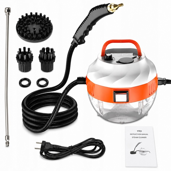 Aparat de curatat cu abur Sennifar 3800W 6 trepte portocaliu 17x17x16cm