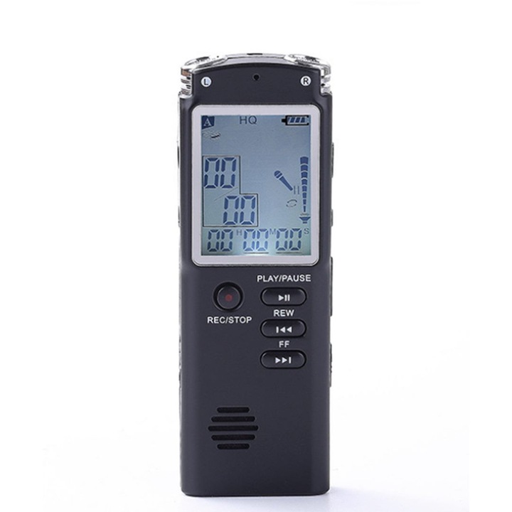 Диктофон 8GB, монохромен екран, 35g, USB 2.0