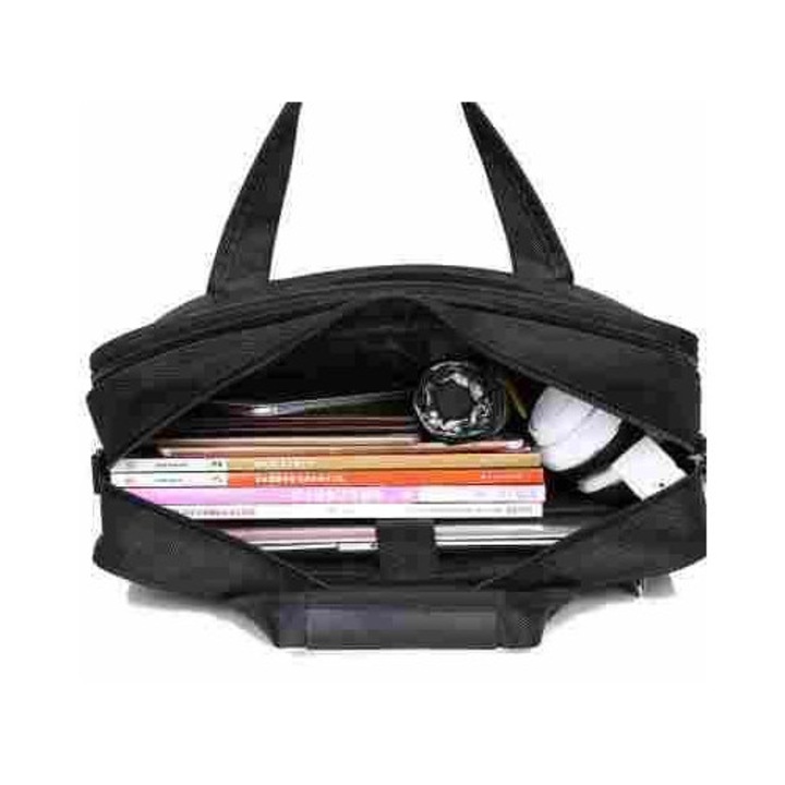 Geanta laptop 13 inch, Oxford, impermeabila, rezistenta, negru