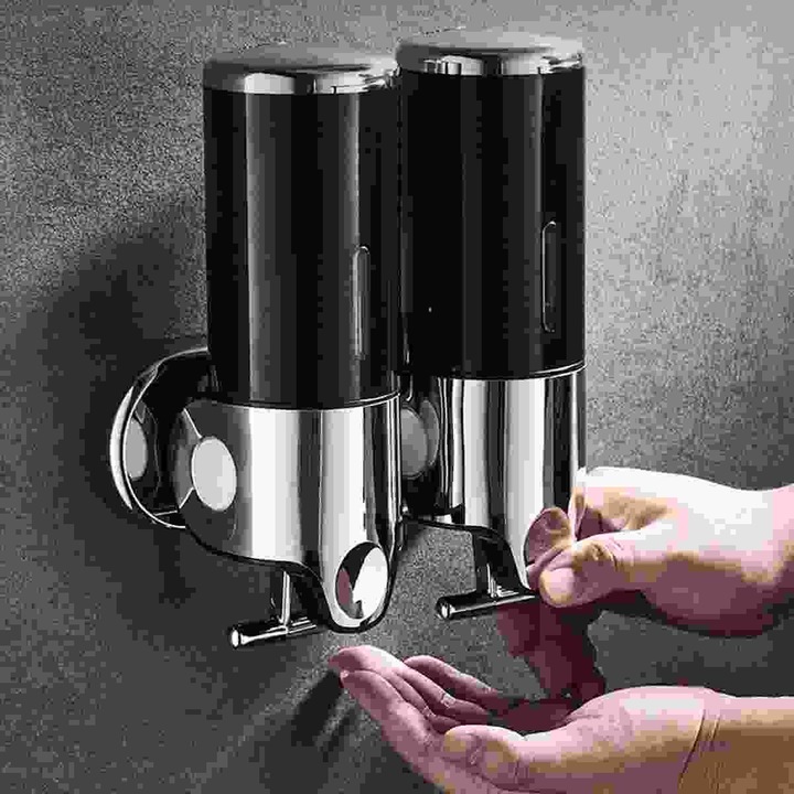 Dispenser sapun perete, capacitate 1000ml, alb, 21.5x24cm