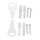 Dispenser sapun perete, capacitate 1000ml, alb, 21.5x24cm