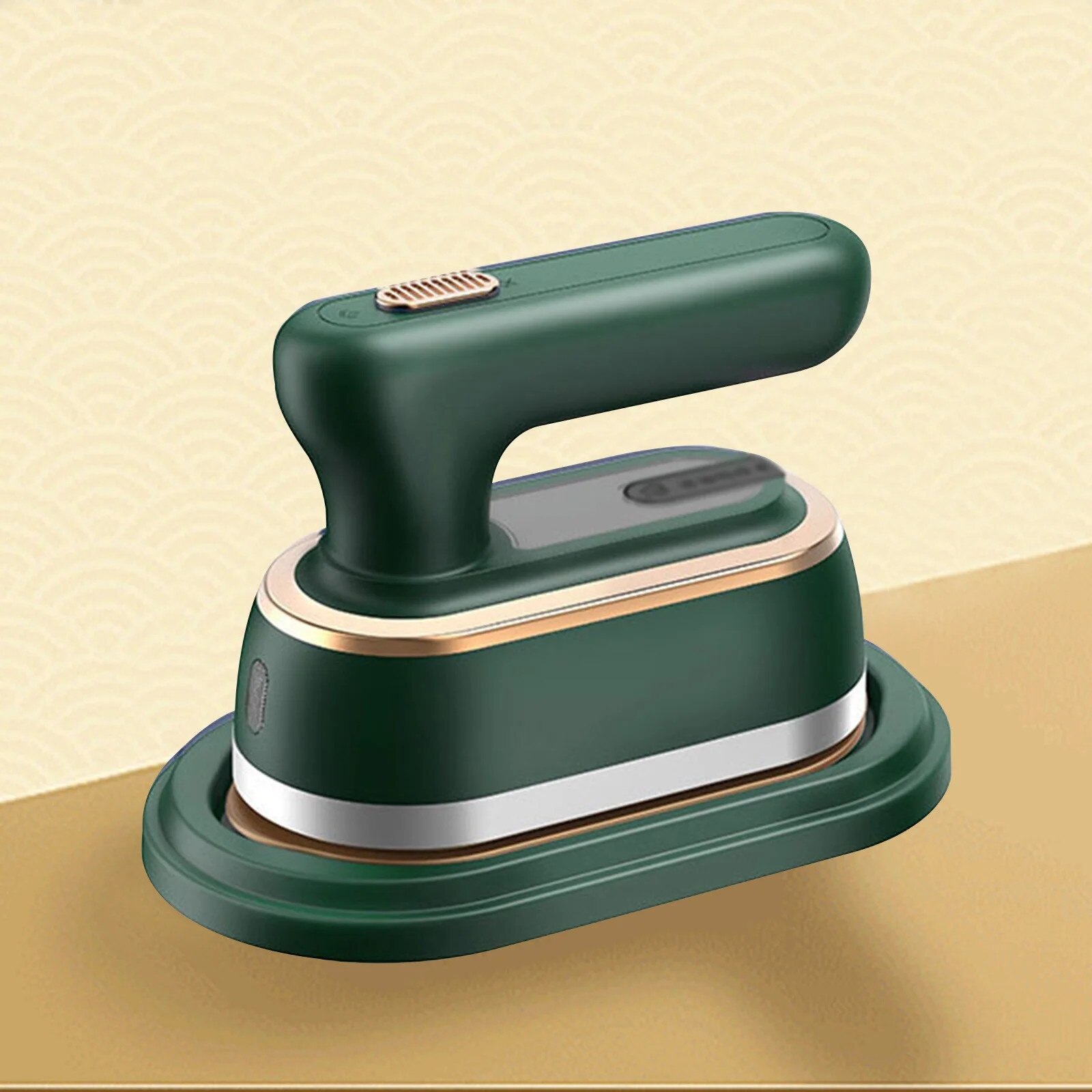 Fier de calcat portabil ZYBLSSBB 1200W, abur, pliabil, verde, 17.5x9x12cm