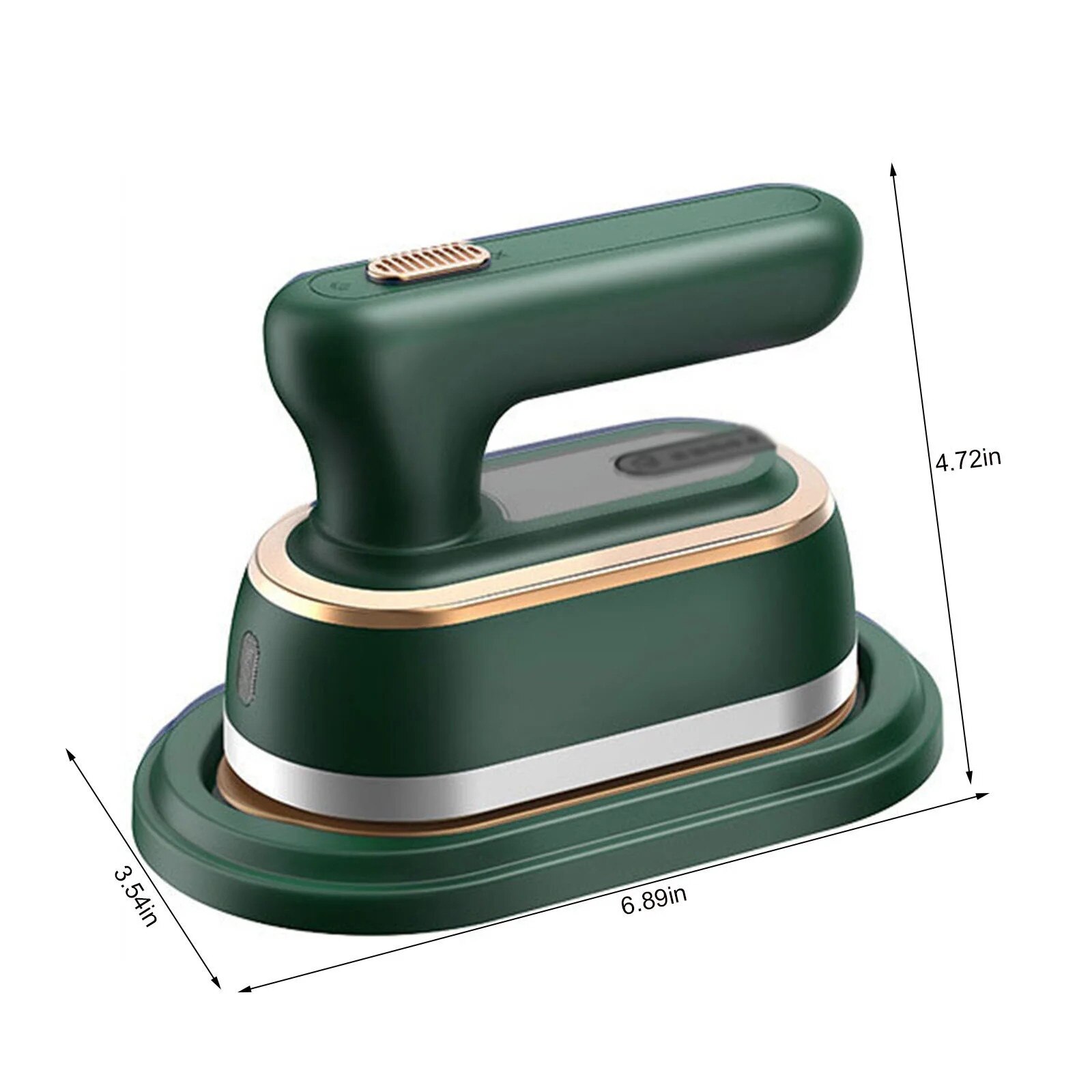 Fier de calcat portabil ZYBLSSBB 1200W, abur, pliabil, verde, 17.5x9x12cm