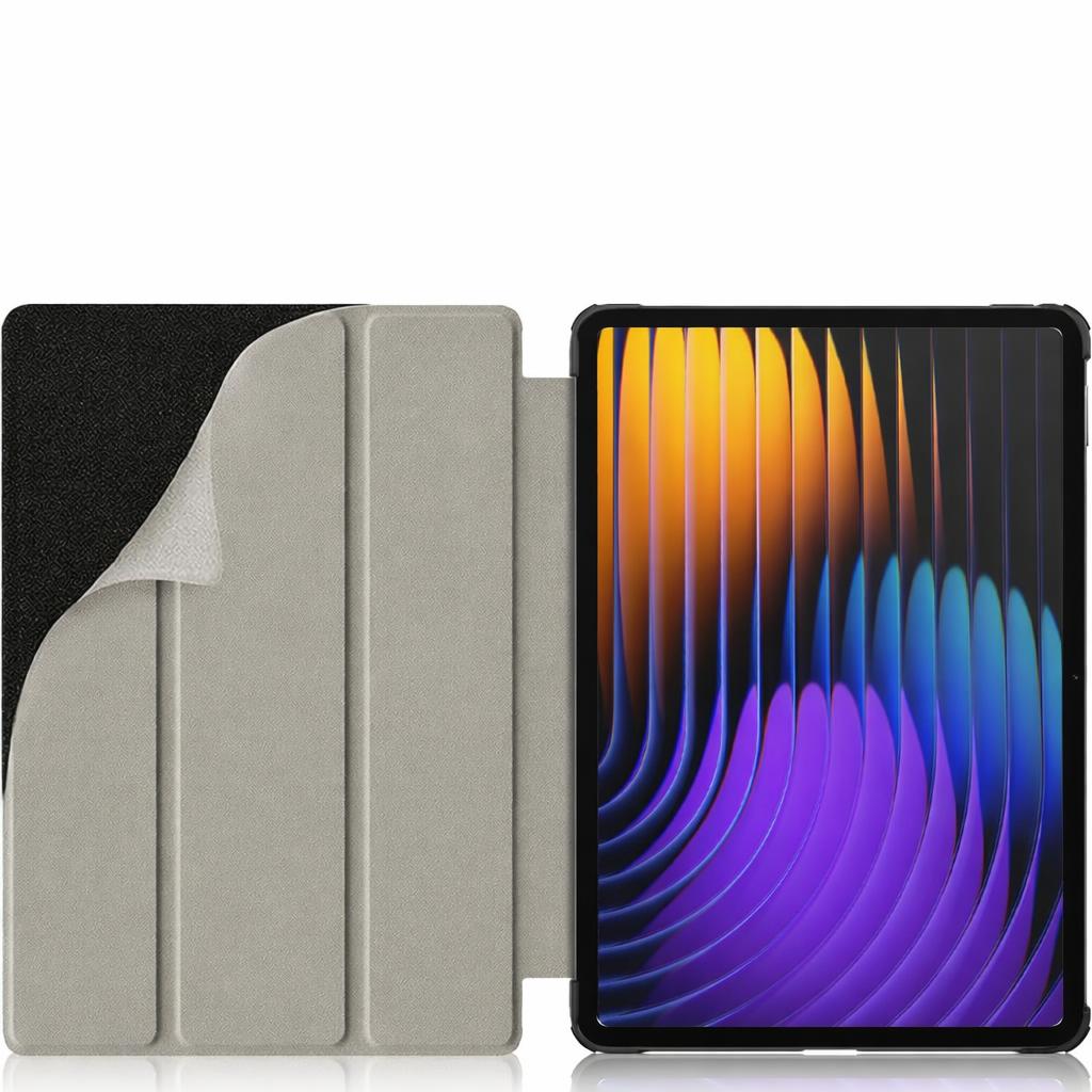 Husa pentru tableta, Supero, Xiaomi, compatibila cu Mi Pad 7/7 Pro/8/8 Pro 11 "2", husa din piele ecologica, margini intarite, functie stand si wake/sleep automata, captuseala moale interna, ultra-subtire si usoara, negru