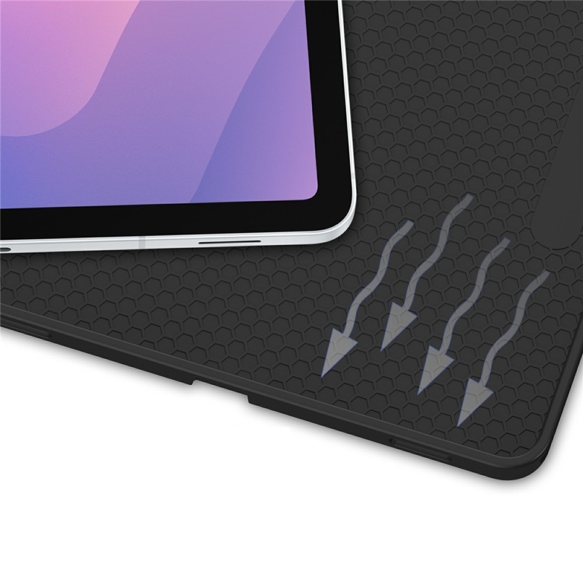 Husa cu clapeta pentru tableta, Supero, compatibil Samsung Galaxy Tab S11 11" SM-X730/SM-X736/SM-X736B, cu suport pentru stylus, auto-wake/auto-sleep, clapeta rabatabila tip stand in 2 pozitii, spate rigid rezistent la zgarieturi, decupaje precise