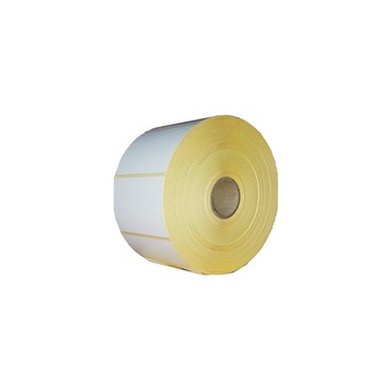 Etichete autoadezive semilucioase 100x65 mm, albe, 2500buc/rola Etichete autoadezive semilucioase 100x65 mm, albe, 2500buc/rola