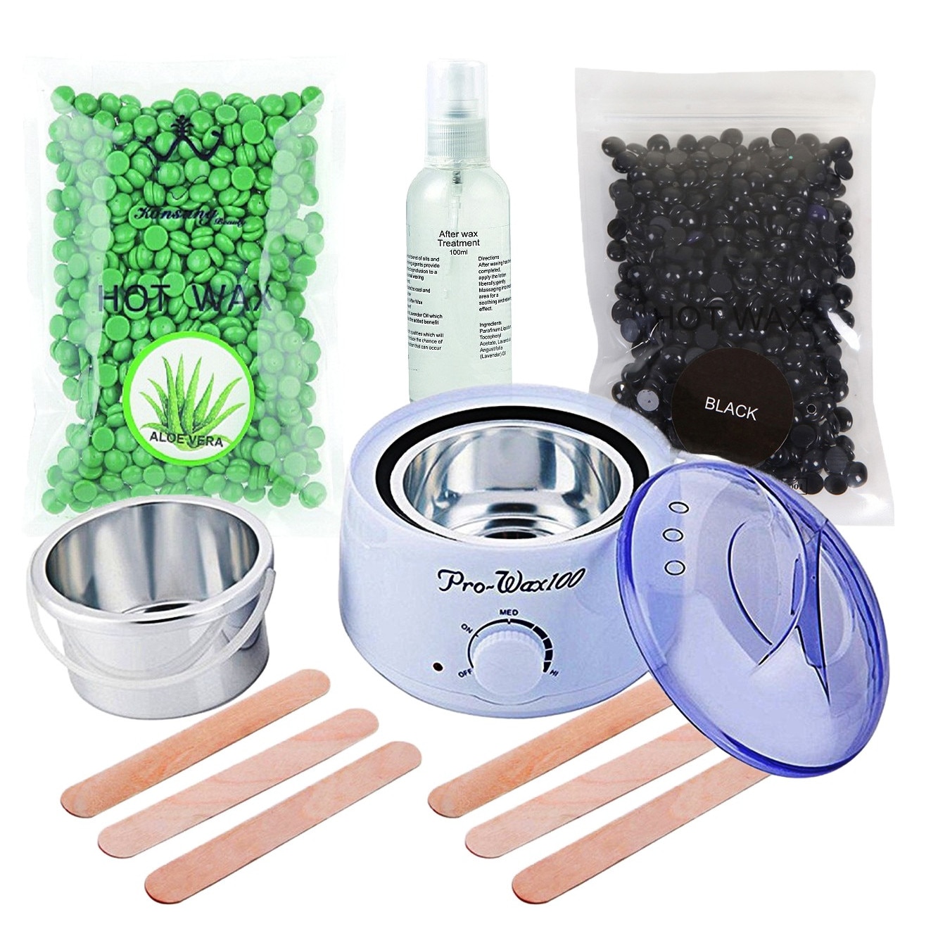 Kit Epilare No.205 cu 2 X Ceara Epilare Granule Refolosibila 2x500g