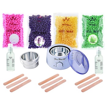 Kit Epilare No.208 cu 4 X Ceara Epilare Granule Refolosibila 4x500g Kit Epilare No.208 cu 4 X Ceara Epilare Granule Refolosibila 4x500g