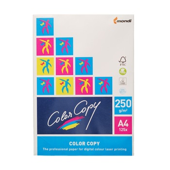 Carton alb A4 250 gr 125 coli/top Mondi Carton alb A4 250 gr 125 coli/top Mondi