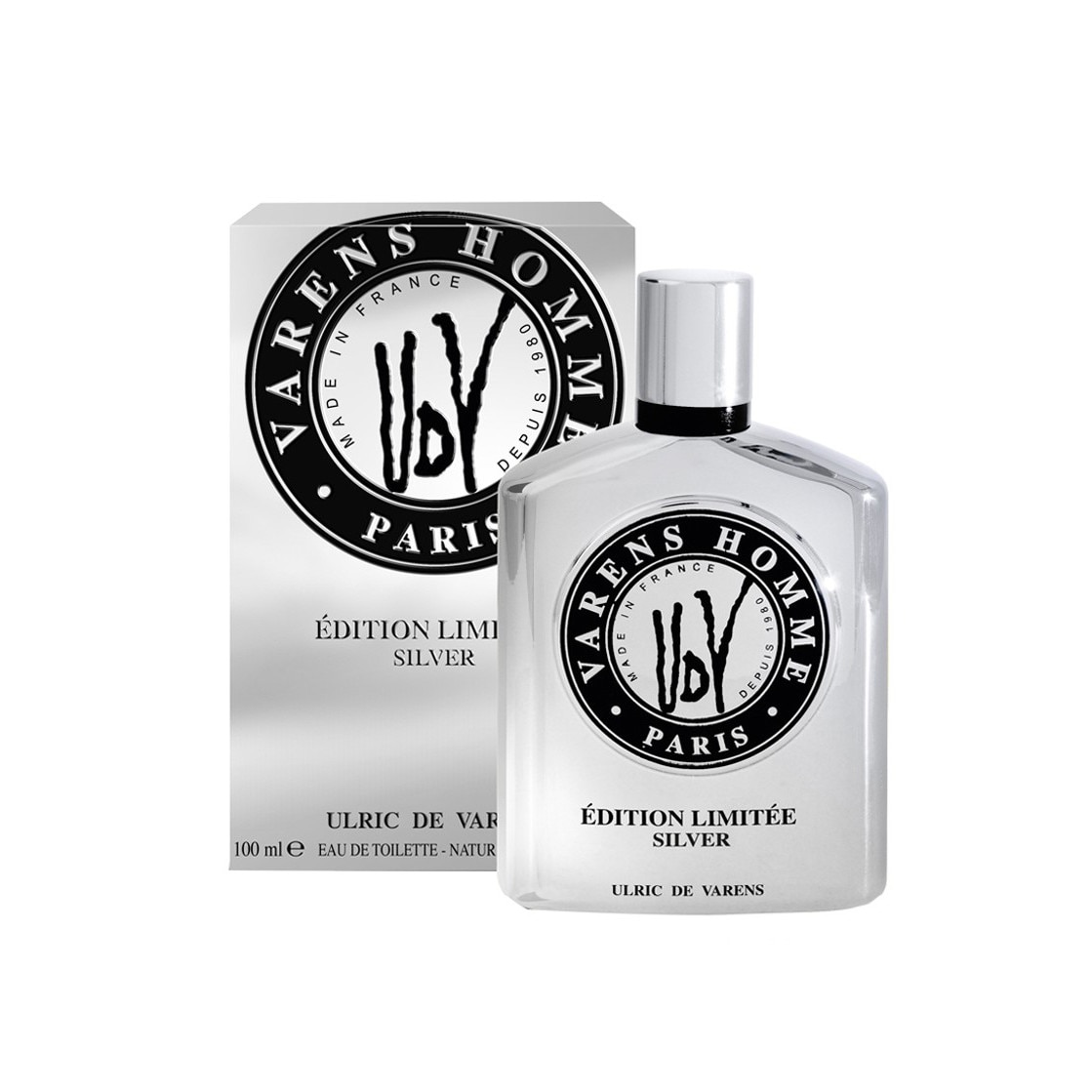 Apa de Toaleta Ulric de Varens Homme Silver, Barbati, 100 ml