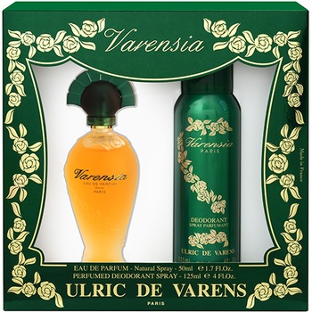 Set Ulric de Varens Varensia Verde, Femei: Apa de Parfum, 50 ml + Deodorant antiperspirant, 125 ml Set Ulric de Varens Varensia Verde, Femei: Apa de Parfum, 50 ml + Deodorant antiperspirant, 125 ml