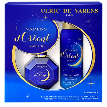 Set Ulric de Varens d'Orient Saphir, Femei: Apa de Parfum, 50 ml + Deodorant antiperspirant, 125 ml Set Ulric de Varens d'Orient Saphir, Femei: Apa de Parfum, 50 ml + Deodorant antiperspirant, 125 ml
