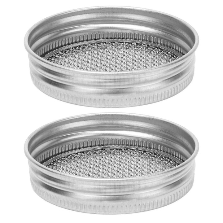 Csíráztató szűrőfedél, rozsdamentes acél, 2 db-os készlet, 70mm