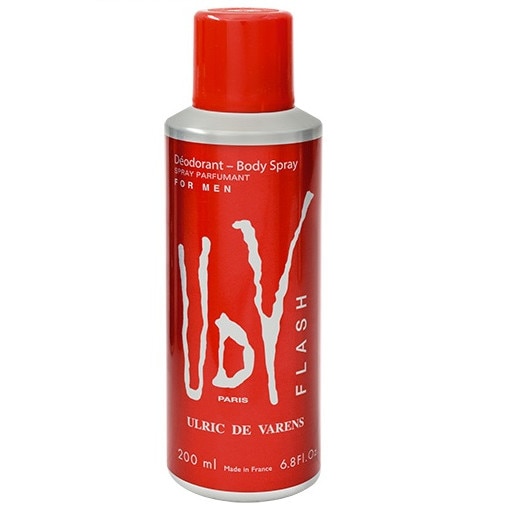 Deodorant antiperspirant Ulric de Varens Flash, Barbati, 200 ml