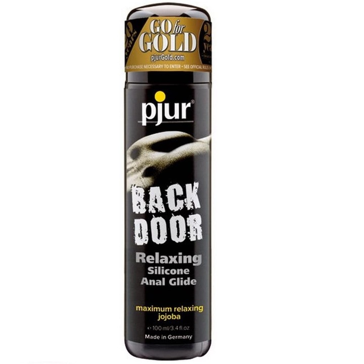Lubrifiant Anal Pjur Back Door, pe baza de silicon si jojoba, relaxare anala, 100ml