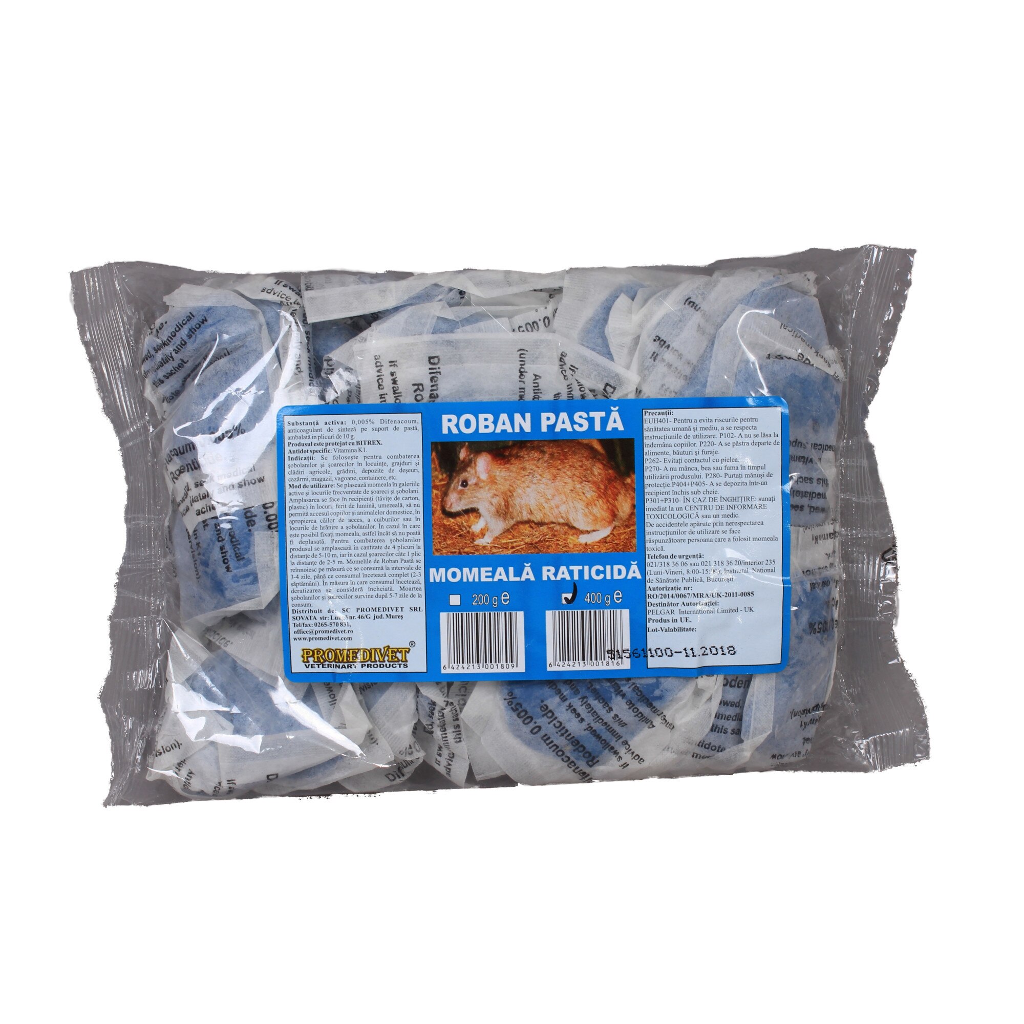 Rodenticid Roban Pasta 400 g