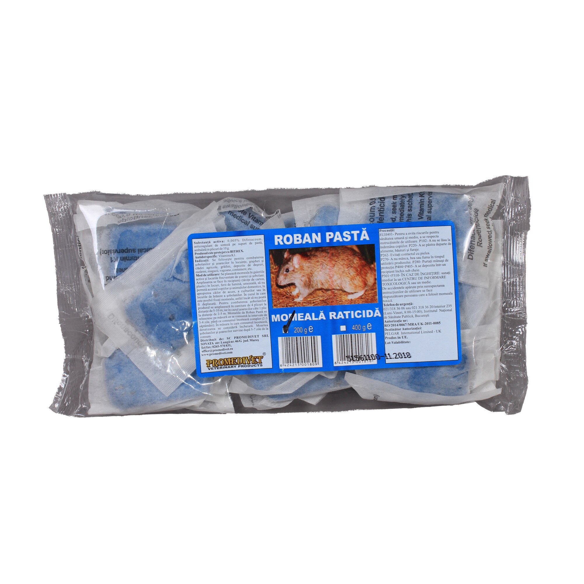 Rodenticid Roban Pasta 200 g