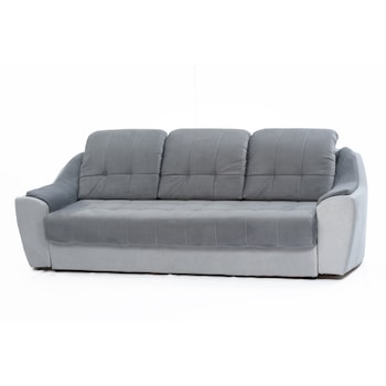 Canapea extensibila tip pat matrimonial cu lada depozitare SYDNEY, rabatabila, 3 locuri, stofa/plus tip catifea gri inchis cu gri deschis, structura solida, sezut cu arcuri relaxa, demontabila usor, 245x100x90 cm Canapea extensibila tip pat matrimonial cu lada depozitare SYDNEY, rabatabila, 3 locuri, stofa/plus tip catifea gri inchis cu gri deschis, structura solida, sezut cu arcuri relaxa, demontabila usor, 245x100x90 cm