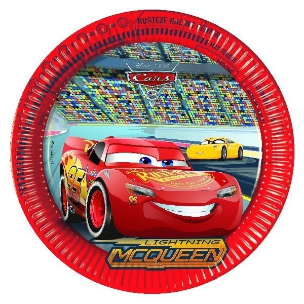 Disney PIXAR Cars プレート Set 8 farfurii petrecere Disney cars-Fulger McQueen - eMAG.ro