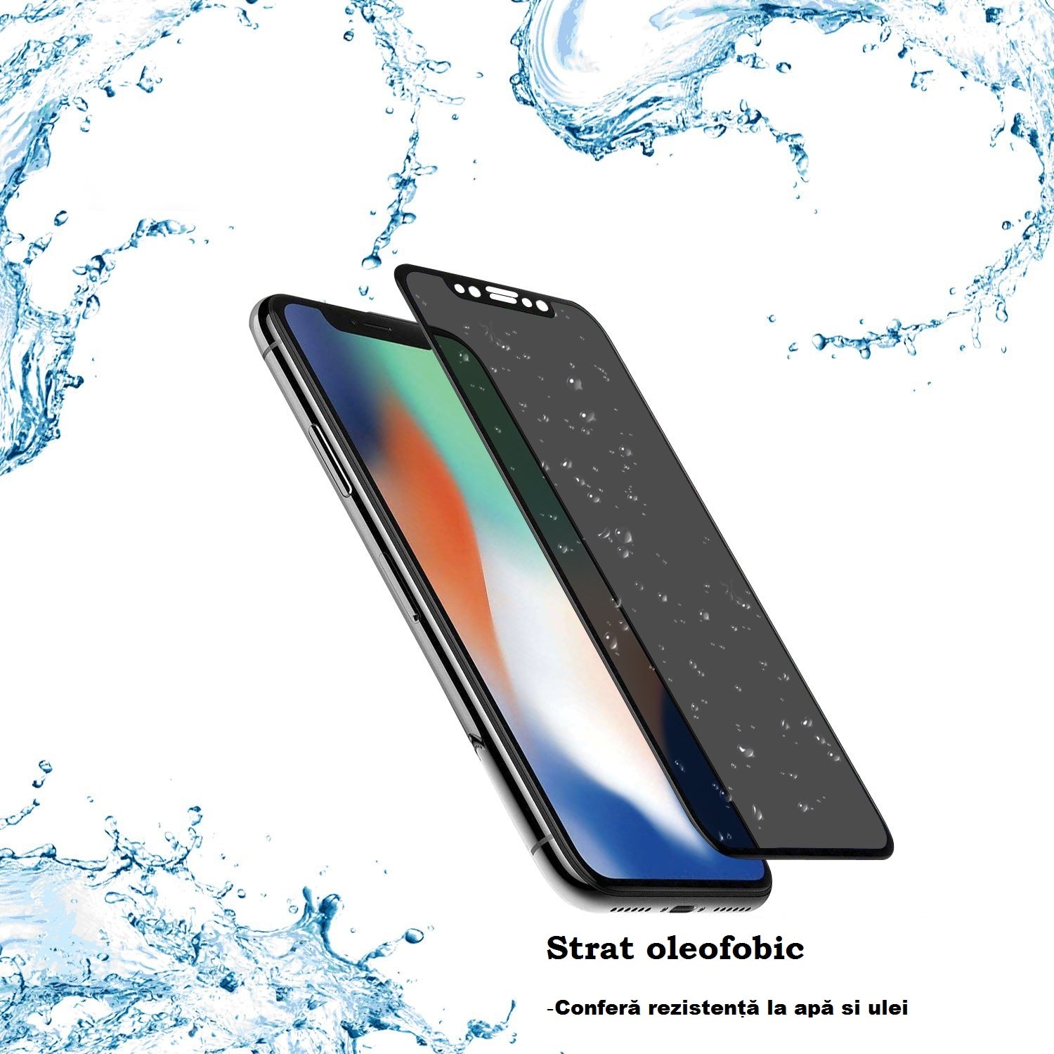 Folie Sticla Dr.Shield, Compatibil Apple iPhone 11, Full Glue, Protectie Profesionala Ecran 3D, Full Cover, Model Privacy- Negru