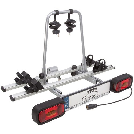 Suport de biciclete Amos Giro 2, pentru 2 biciclete, Negru/Argintiu