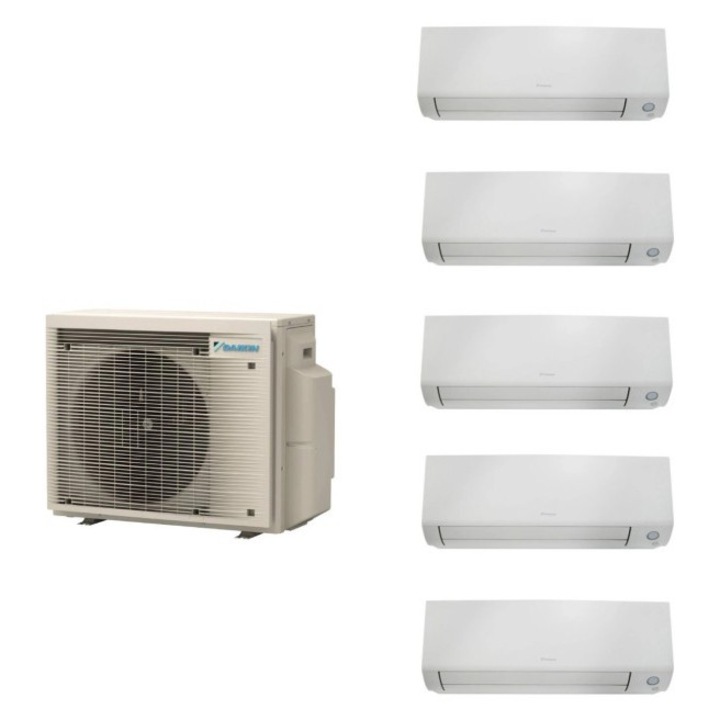 Aparat de aer conditionat multisplit Daikin Perfera cu cinci unitati interne, patru 5000 BTU si una de 12000 BTU - 4XCTXM15A-FTX
