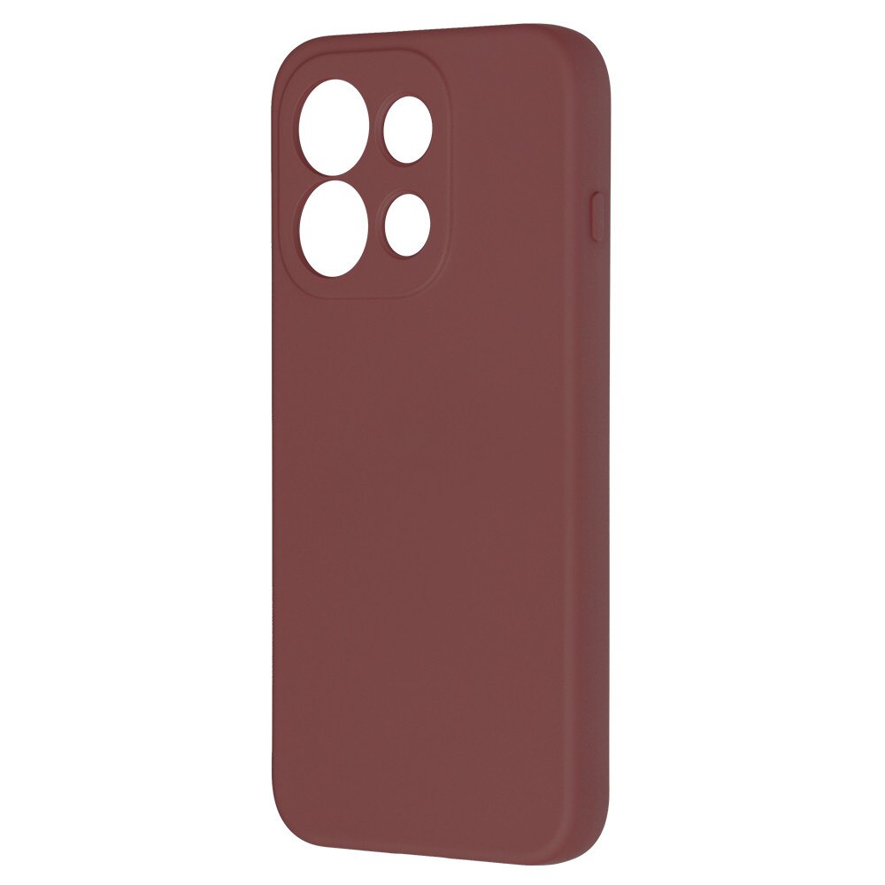 Husa pentru Oppo Reno 16 Pro 5G Liquid Silicone, subtire, captusita cu microfibra, anti amprenta, protectie camera foto, bordo