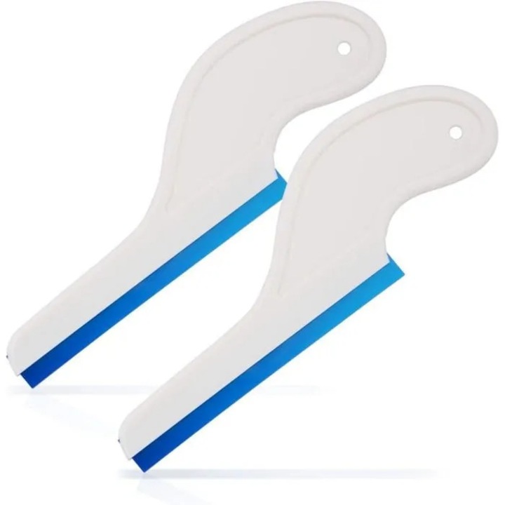 Set 2 raclete auto cu lama din silicon moale, maner, pentru curatare geamuri masina