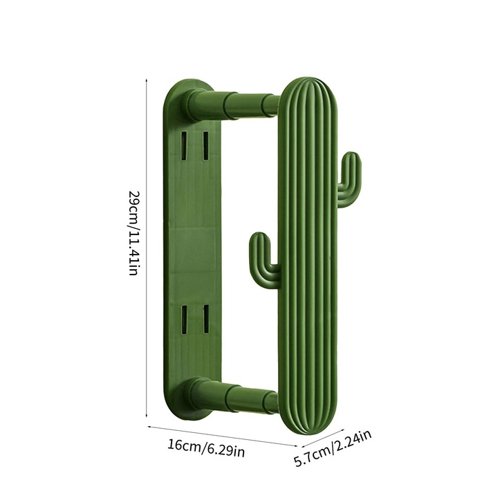Uscator haine retractabil YANYXR, multi-strat, verde, 29x16x5.7cm