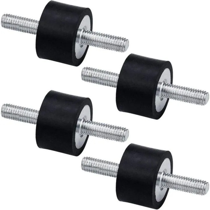 Set 4 suporturi izolare vibratii cauciuc M8 30x20mm pentru compresor aer