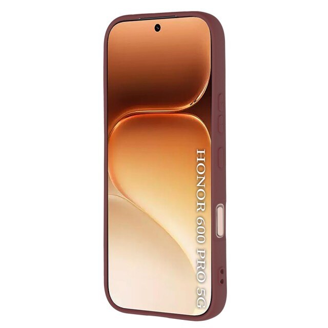 Husa Upzz® SoftFlex Compatibila Cu Honor 600 PRO, Silicon Soft, Protectie La Camera, Alcantara La Interior, Plum Red