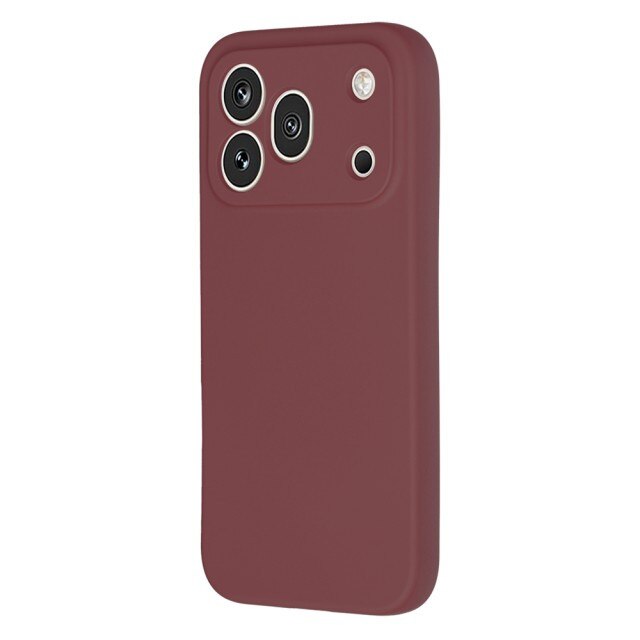 Husa Upzz® SoftFlex Compatibila Cu Honor 600 PRO, Silicon Soft, Protectie La Camera, Alcantara La Interior, Plum Red