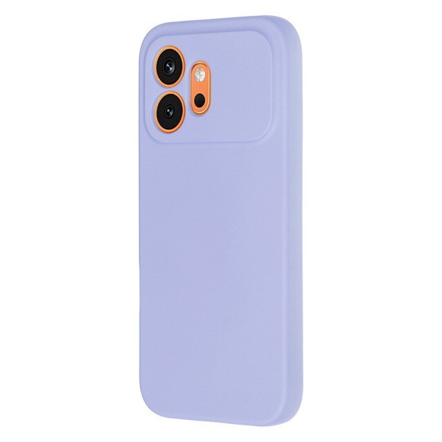 Husa Upzz® SoftFlex Compatibila Cu Honor 600, Silicon Soft, Protectie La Camera, Alcantara La Interior, Light Purple