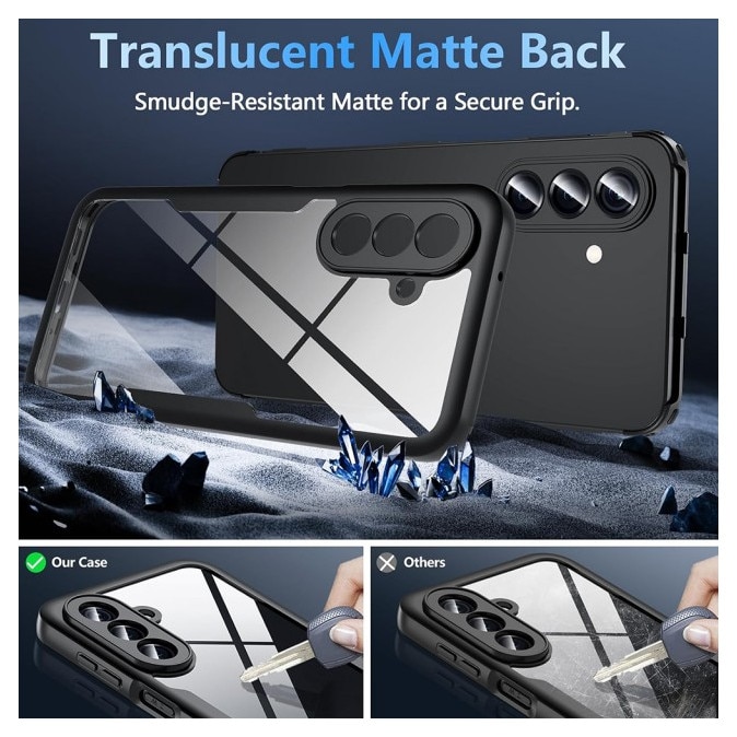 Husa Upzz® Compatibila Cu Samsung Galaxy A27 5G, 360 Grade Protectie Fata / Spate Upzz® ColorVerse - Negru