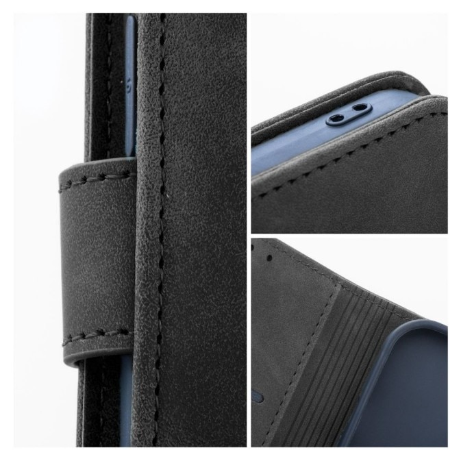 Husa Tip Carte Upzz® Tender, Compatibila Cu Samsung Galaxy A27 5G, Inchidere Magnetica, Piele Ecologica Soft, Negru