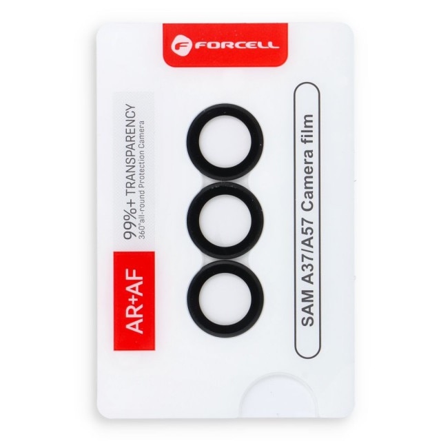 Protectie Sticla Camera Individuala Compatibila Cu Samsung Galaxy A37 5G, Rama Metal, Aplicator Inclus, Negru