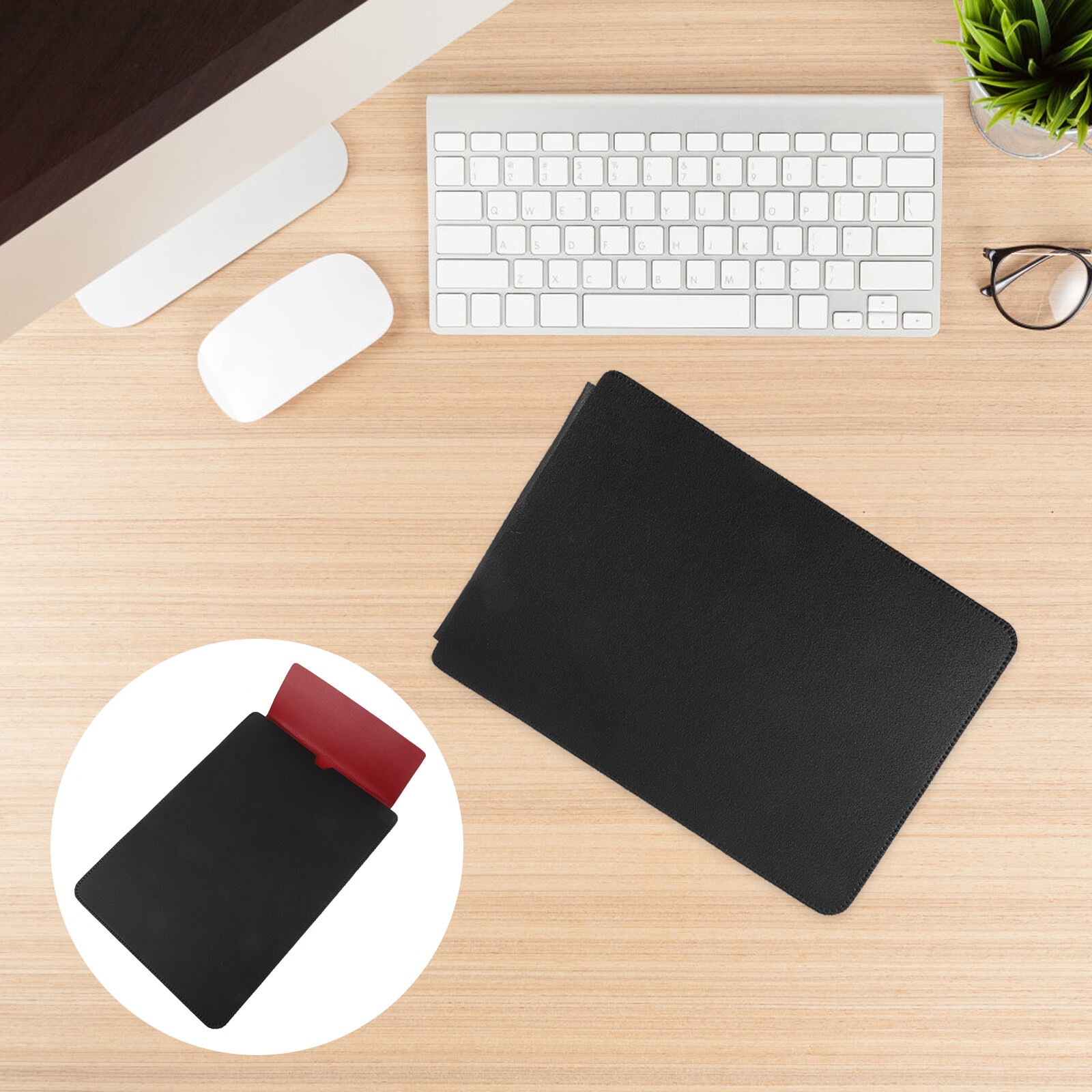Husa protectie laptop ZYBLSSBB piele PU negru 32.5x23x0.5cm