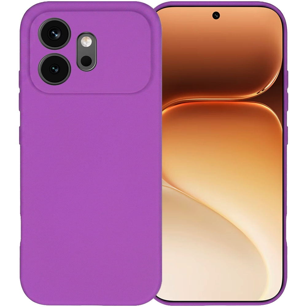 Husa pentru Honor 600, Color Shield, Interior de catifea, Suprafata aderenta, Protectie antisoc, Margini ridicate, Regular Fit, Silicon, Mov