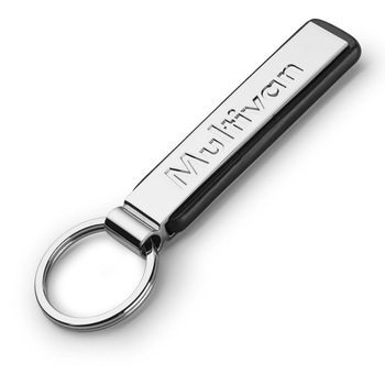 Breloc Volkswagen Multivan Metalic, Piele, Argintiu Breloc Volkswagen Multivan Metalic, Piele, Argintiu