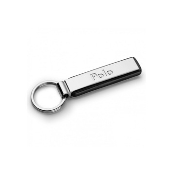 Breloc Volkswagen Polo Metalic, Piele, Argintiu Breloc Volkswagen Polo Metalic, Piele, Argintiu