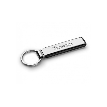 Breloc Volkswagen Touran Metalic, Piele, Argintiu Breloc Volkswagen Touran Metalic, Piele, Argintiu