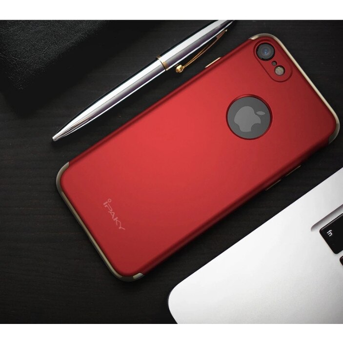 Husa IPAKY Fashion - Rama Electroplacata - iPhone 7 (Red)