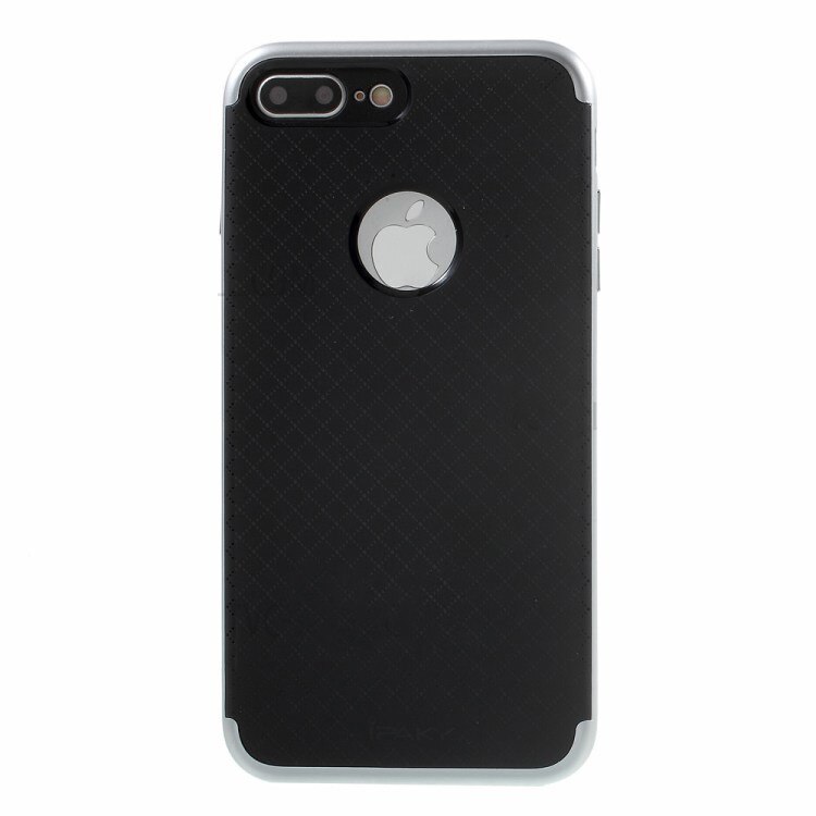 Husa IPAKY Full Protection - Grid Patern - iPhone 7 Plus (Silver)