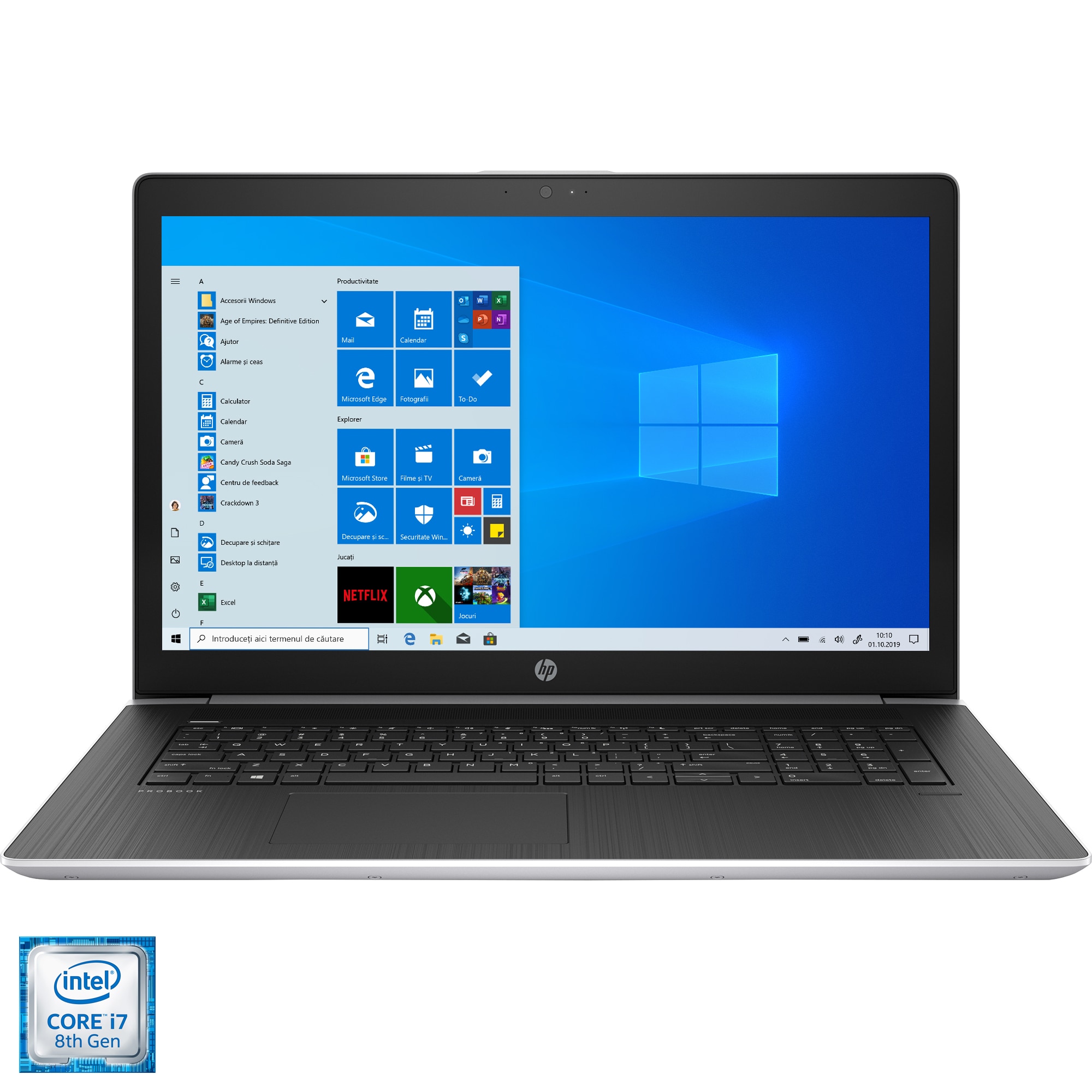 Laptop HP ProBook 470 G5 cu procesor Intel® Core™ i7-8550U pana la
