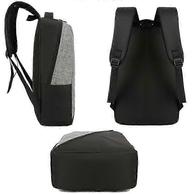 Geanta multifunctionala 3 in 1, Oxford, rezistenta la apa, USB, 21x12x42cm, negru
