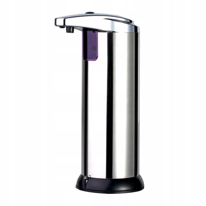 Dozator automat sapun si dezinfectant Bisk AS1 inox cromat 225ml 11x7.5x18.5cm